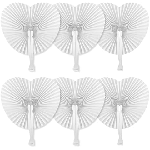 Hariendny Heart Shaped Paper Fans Cover