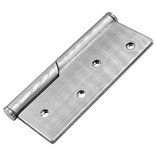 Superbobi 2Pcs Stainless Steel 4" Rising Butt Right Handed Lift Off Door Hinge #TOP3