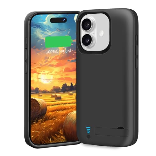BAHOND iPhone 16 Battery Case 5000mAh, Black