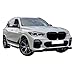 IKON MOTORSPORTS, Front Bumper Lip Compatible with 2019-2023 BMW G05 X5 M Sport, Lower Valance Chin Lip Spoiler Splitter Protector 4PC, ABS Plastic Gloss Black