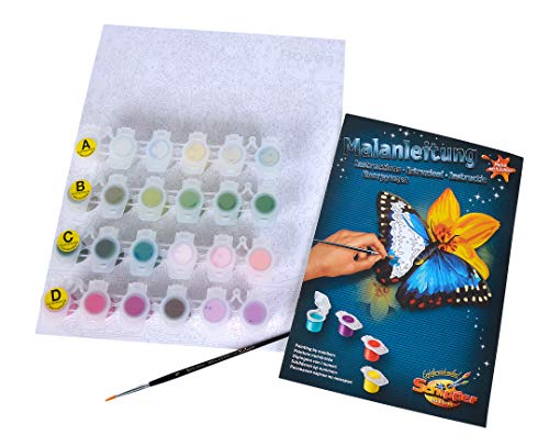 Schipper 609240828 Malen nach Zahlen - Rosen für Dich - Bilder malen für Erwachsene, inklusive Pinsel und Acrylfarben, 24 x 30 cm – Bild 5