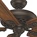 Casablanca 60 inch Indoor Ceiling Fan No Light - Ceiling Fan without Light, Standard Mount, 5 Blades, For Bedroom, Living Room, or Kitchen, Wall Control - Fellini 55035, Brushed Cocoa