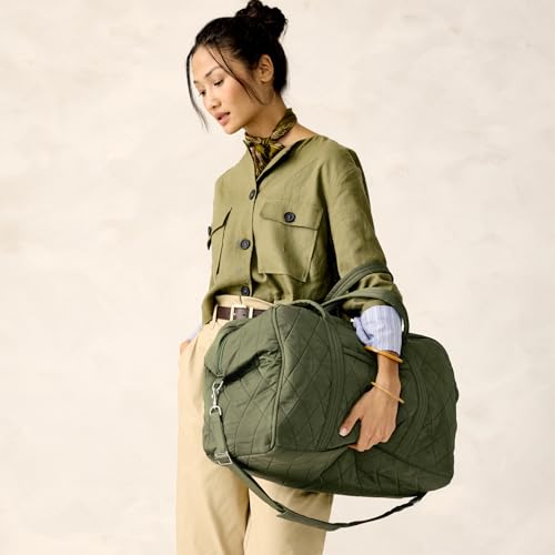 Vera Bradley Women's Performance Twill Large Miramar Weekender, Bronze Green, One Size by Vera Bradley - Used condition - Image 2