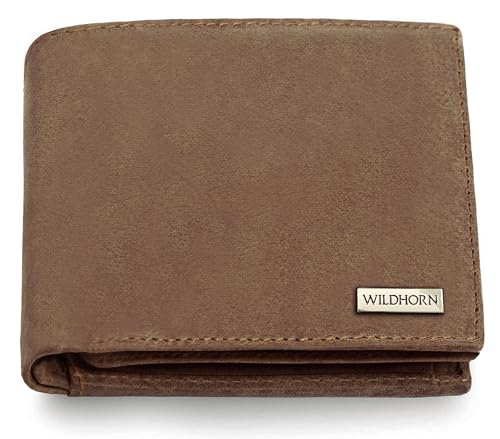 Image of WildHorn Rfid Protected Leather Wallet For Men, Tan Hunter