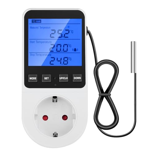 Diymore Enchufe Termostato 3600W con Temporizador