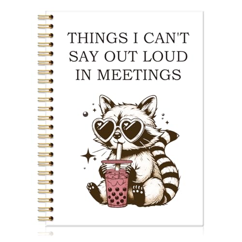 QYUVK Funny Things I Can't Say Out Lined Spiral Notebooks for Coworker