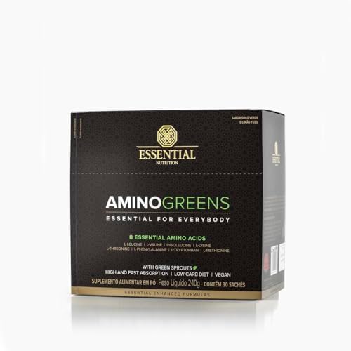 Amino Greens 240g - Box com 30 Sachês - Essential Nutrition