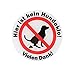 BIKE-label Verbotsschild 3D Aufkleber Dm 70 mm kein Hundeklo Hund verboten 900140-VA