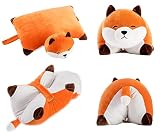 15'' Cute Pillow Plush Stuffed Animals Toys, Soft Fox Stuffed Animal Plush Kawaii Plushies Collapsib
