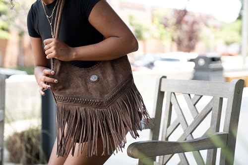 Bolso tipo Hobo con flecos para mujer miniatura 2