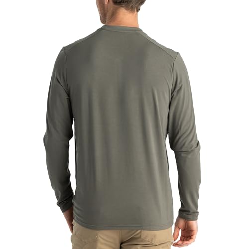 Free Fly Flex Long Sleeve Henley - Bamboo Viscose with UPF 50+ Sun Protection, Soft Stretch Sun Shirts for Men’s Fly Fishing2