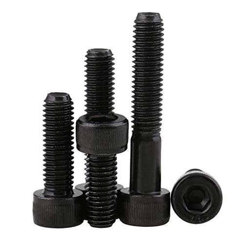 Tornillos Para Aplicaciones Exigentes 2 Tornillos M10x1.25x50 DIN 912 Grado 12.9 - Rosca Fina, Alta Resistencia, Cabeza Hexagonal Interior Canon M10