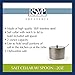 RSVP International Endurance Kitchen Collection Salt Cellar Set with Spoon, Dishwasher Safe, 2-Ounce, Brushed Stainless Steel