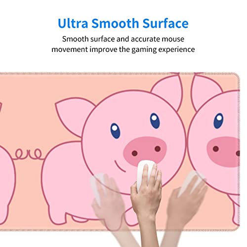 Tapis de souris mignon cochon pour décoration de bureau maison