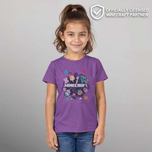 Girl's Minecraft Alex Steve Portal Party T-Shirt2