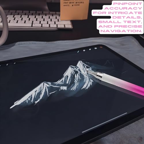 Image of 2-Way Dual-Sided Stylus Pen for All Touch Screen Devices Android Mobile Phones Tablets Pads Smartphones - Pink Gradient