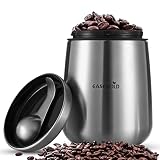 EASEHOLD Coffee Canister, 18 oz Coffee Bean Container Airtight Container Stainless Steel Food Savor