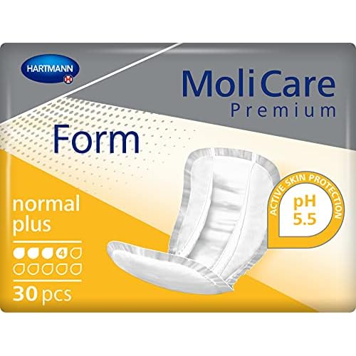 HARTMANN 1680192 MoliCare Premium Form Normal Plus Inkontinenzeinlagen, Orange, 30 Stück