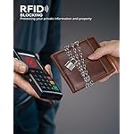 Swallowmall Leather Wallet for Mens Genuine Leather RFID Blocking Bifold Wallets with 1 ID Window 15 Card Slots - Image 3