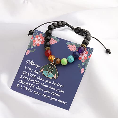 Image of FEELMEM Donkey Cartoon Charm Beads Bracelet Donkey Lover Inspiration Gift Movie Inspired Gift Donkey Fans