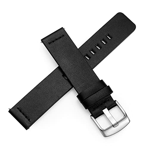 Correa de reloj de piel para Garmin Vivoactive 4S y 4 recambio de cuero 5