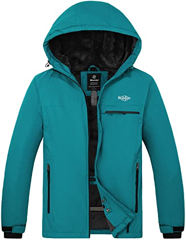 ▷ Chaqueta Wantdo de esquí, de montaña, impermeable, para mujer,