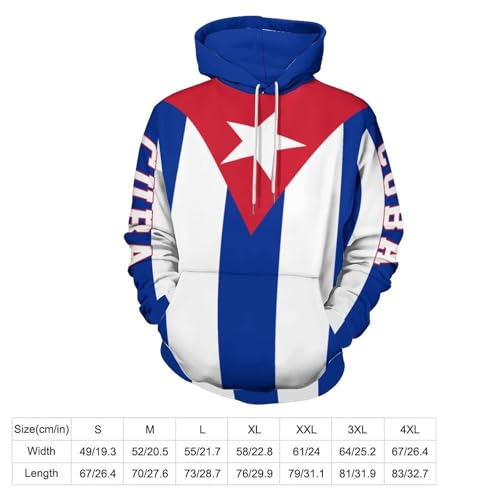 Pull drapeau Cuba à manches longues idéal pour les vacances d'été - 6