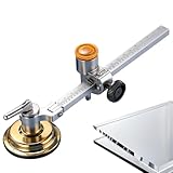 Glasschneider Werkzeug - Mit Saugnapf Und 360 Grad Drehbar,Spiegelschneider mit Saugnapf | Für Kunstprojekte Heimwerkerprojekte Sowie Spiegel- Und Fensterinstallation Glasarbeiten