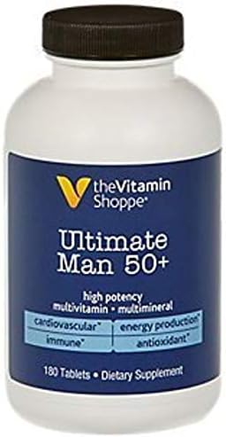 the Vitamin Shoppe Ultimate Man 50+ Multivitamin 180 Tablets by Vitamin Shoppe