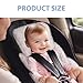 Infant Carseat Insert, 2-in-1 Reversible Baby Car Seat Cushion for Newborn Toddler Head & Body Support Car Seat Pad for Carseats, Strollers, Swings, Bouncers