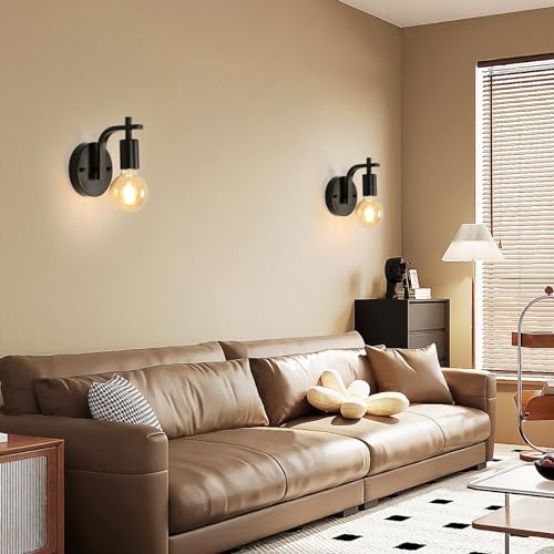 DELIPOP 4 Pièces Appliques Murales Industrielles Vintage E27 – vue 9