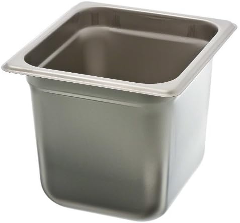 3 X Update International NJP-166 24-Gauge Stainless Steel Anti-Jam Steam Table Pan, Sixth, 2.75-Quart