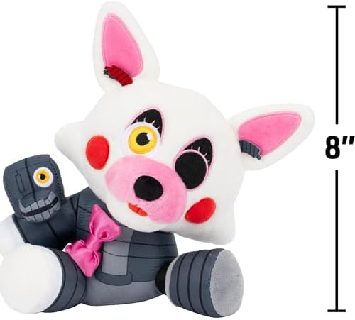 Jazwares Five Nights at Freddy’s Mangle Plush - 8-Inch Stuffie with Soft Material and Glow-in-The-Dark Eyes