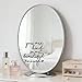 2 Pack Positive Affirmation Mirror Decals, Vinyl Affirmation Wall Decor Stickers for Bathroom & Car Rearview Mirrors, Confidence Quotes Wall Decor for Kids & Teens, 6.3 x 5.7 Inch (Black)