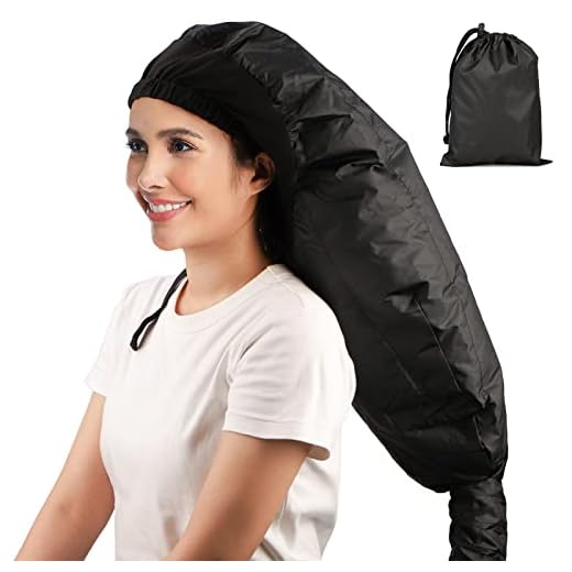 Bonnet Hooded Hair Dryer Attachment, Segbeauty Extra Large Adjustable Deep Conditioning Cap, Upgraded Drying Heat Cap with Elastic Strap for Natural Curly Textured Hair Care, Fast Drying, Styling