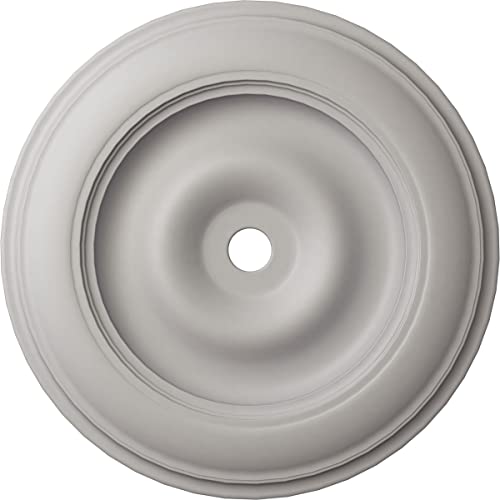 Ekena Millwork CM44CLUWF Classic Ceiling Medallion, 44 1/2"OD x 4"ID x 4"P, Hand-Painted Ultra Pure White