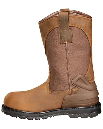 Carhartt Men's Heritage 11" Waterproof Steel Toe Wellington Pull-On Work Boot3