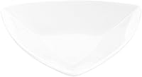 Vista 4 de Restaurantware Platos de Aperitivos de Porcelana de 4 Pulgadas x 4 Pulgadas, 10 Platos Triangulares para Salsas - Aptos para Microondas, Aptos