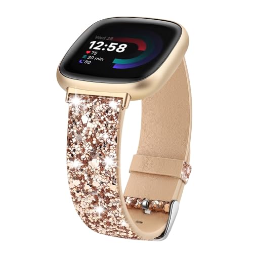 ASOTC �L���L���o���h Fitbit Versa 3/Fitbit Versa 4/Fitbit Sense/Sense 2�p�o���h 3D�V���C�j�[�L���L���O���b�^�[���U�[�X�g���b�v Fitbit Versa 4/Versa 3/Sense 2/Sen
