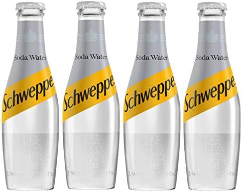 Schweppes Soda Water Pack of 4 Bottle, 4 x 200 ml