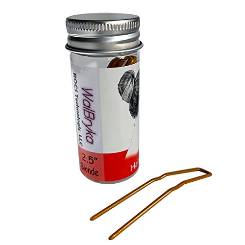 Épingles à cheveux blondes 6,4 cm WalBryka pour chignon de ballet x24