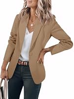 Cicy Bell Womens Casual Blazers Open Front Long Sleeve Work Office Jackets Blazer