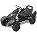 Produktbild vidaXL 80156 Kinder Gokart mit Handbremse Höhenverstellbar Gocart Tretauto Go Kart, Schwarz