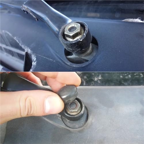 Écrou de bras d'essuie-glace avant avec boulon et vis de rechange 133955435 pour Polo 6R 9N 6N - 5