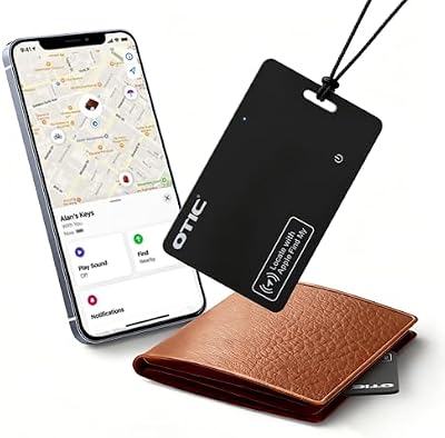 Slim Rechargeable Tracker Card for Apple Find My Network