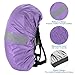 PATIKIL 30-40L Waterproof Backpack Rain Cover, Non-Slip Backpack Cover with Reflective Strap Stay Dry for Hiking, Camping, Hunting, S, Purple