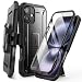 Produktbild SupCase für iPhone 16 Hülle 6.1 Outdoor Handyhülle 360 Grad Case Bumper Schutzhülle Cover [Unicorn Beetle Pro] mit Displayschutz, Ständer und Gürtelclip für iPhone 16 2024 (Schwarz)