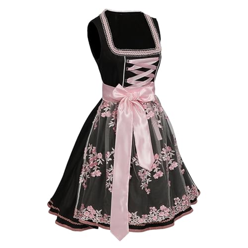 Costume de fête de la bière pour femme aux finitions soignées et coupe Dirndl authentique