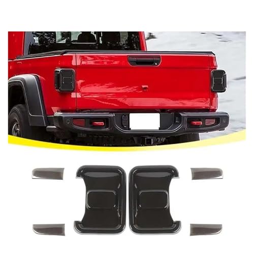Protector luz trasera coche Jeep Gladiator JT 2019-2024 cubierta decorativa lámpara 4