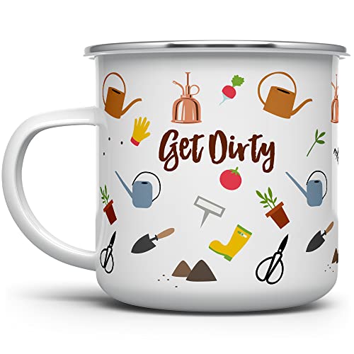 Taza camping Gardener en acero inoxidable 12oz verde miniatura 1